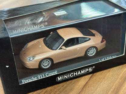 Minichamps Porsche 911 Coupe 2001 - Silver Gold - 1/43 Diecast Model