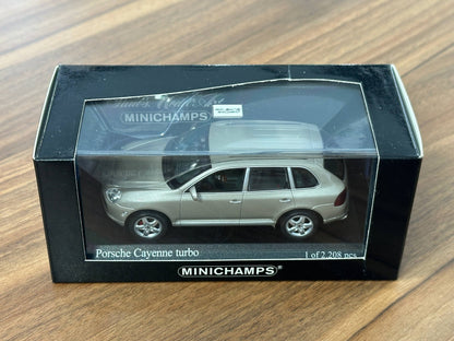 Minichamps Porsche Cayenne Turbo 2002 - Beige Metallic - 1/43 Diecast Model