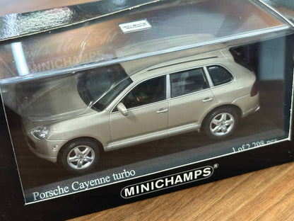 Minichamps Porsche Cayenne Turbo 2002 - Beige Metallic - 1/43 Diecast Model