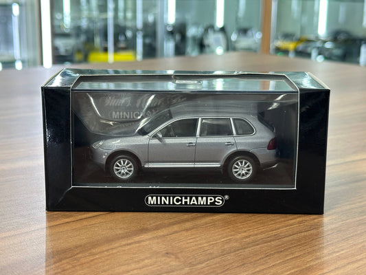Minichamps Porsche Cayenne V6 2003 - Grey Metallic - 1/43 Diecast Model