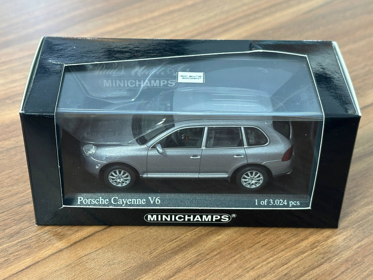 Minichamps Porsche Cayenne V6 2003 - Grey Metallic - 1/43 Diecast Model