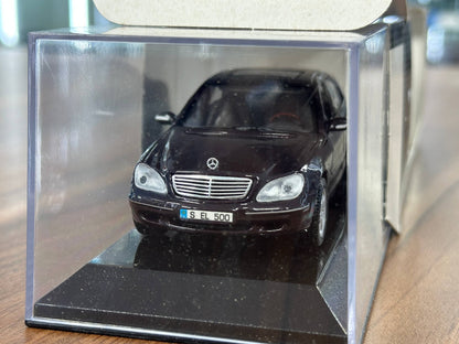 1/43 Diecast Model Dealer Edition Mercedes Benz S Class Dark Brown Metallic