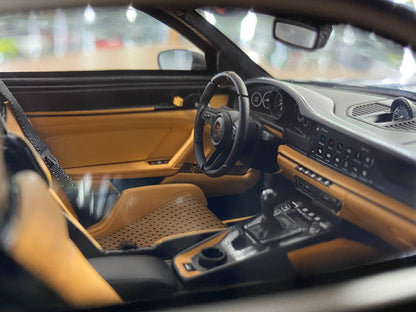 1/18 Resin IVY Models Porsche 911 S/T (992) Black / Gold rim Limited-20 pcs
