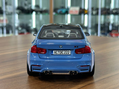 Norev Dealer Edition BMW M3 Competition (2017) – Marina Blue – 1:18 Diecast Model (Full Opening)