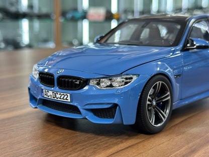 Norev Dealer Edition BMW M3 Competition (2017) – Marina Blue – 1:18 Diecast Model (Full Opening)