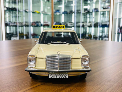 1/18 Diecast Mercedes-Benz 200 Taxi Beige Norev Scale Model Car