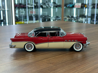 1/24 Diecast Buick Roadmaster 4-Door Riviera 1956 Red – Danbury Mint Limited Edition