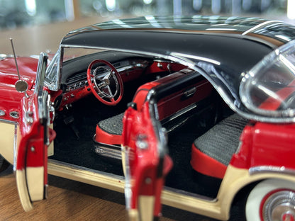 1/24 Diecast Buick Roadmaster 4-Door Riviera 1956 Red – Danbury Mint Limited Edition