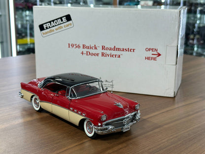 1/24 Diecast Buick Roadmaster 4-Door Riviera 1956 Red – Danbury Mint Limited Edition