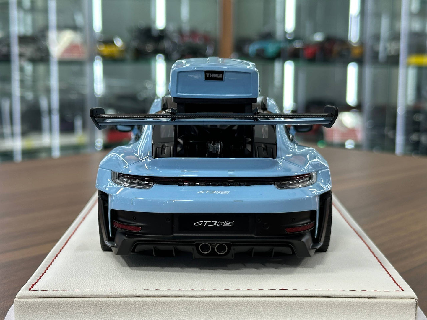 1:18 Resin Porsche 911 GT3 RS (992) – IVY Merit Models (Gulf Blue/White Livery)