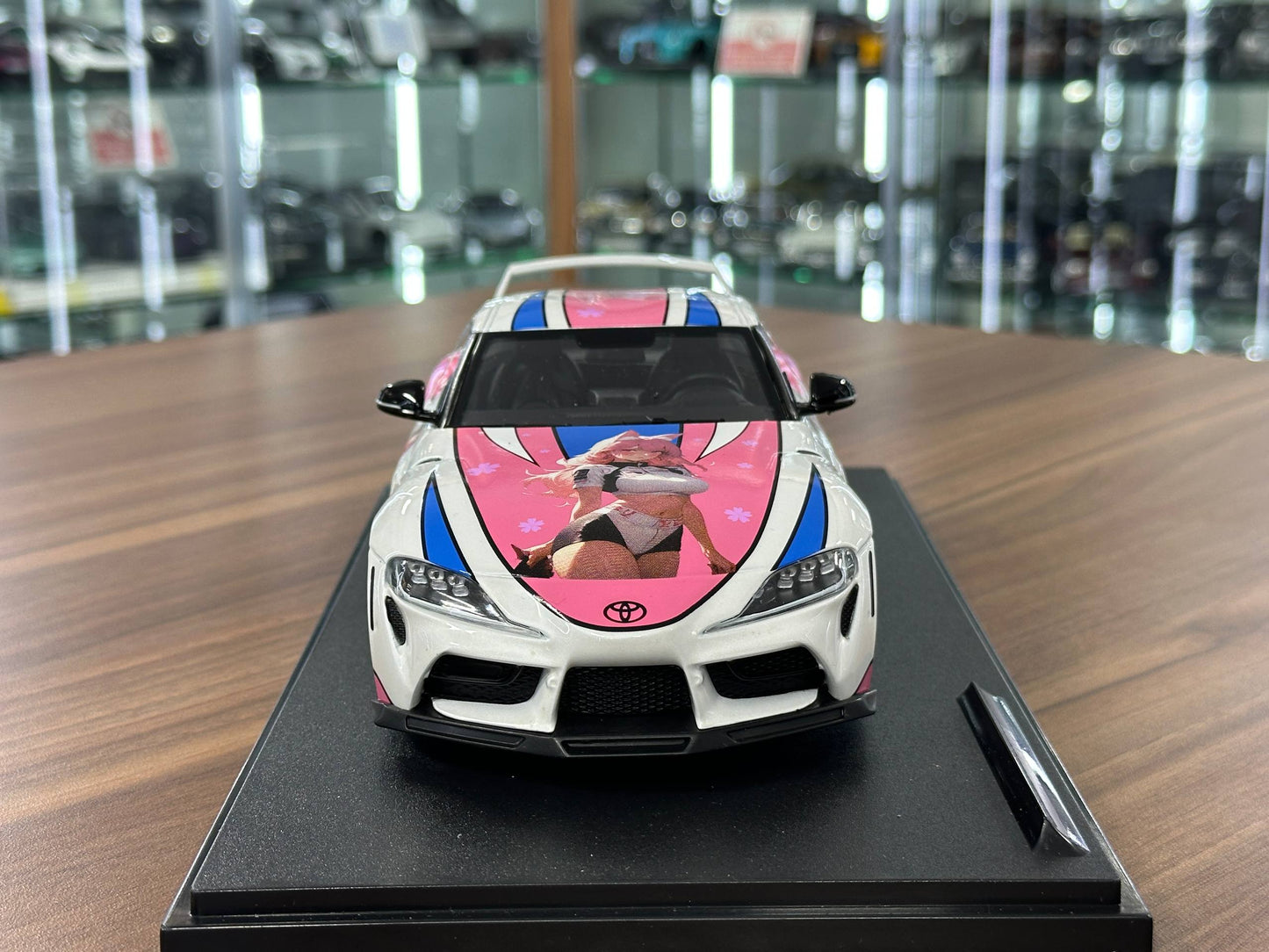 1/18 Diecast Solido Toyota Supra GR street fighter Hitasha 2024 in White Pink