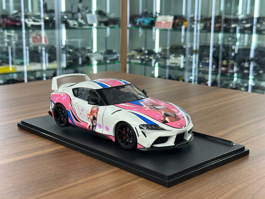 1/18 Diecast Solido Toyota Supra GR street fighter Hitasha 2024 in White Pink