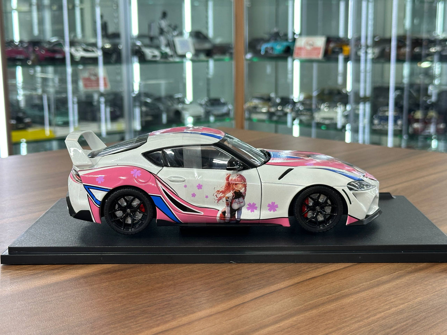 1/18 Diecast Solido Toyota Supra GR street fighter Hitasha 2024 in White Pink