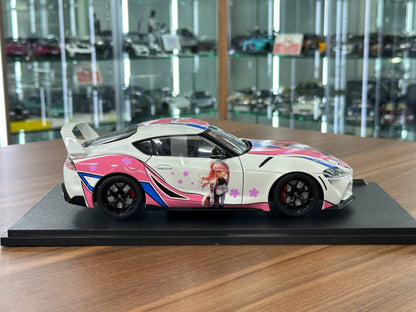 1/18 Diecast Solido Toyota Supra GR street fighter Hitasha 2024 in White Pink