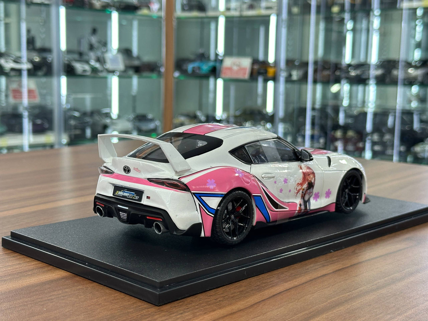 1/18 Diecast Solido Toyota Supra GR street fighter Hitasha 2024 in White Pink