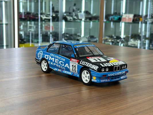 1/18 Diecast Solido BMW M3 E30 - BTCC 1991 W.HOY #11 Racing Decal Blue