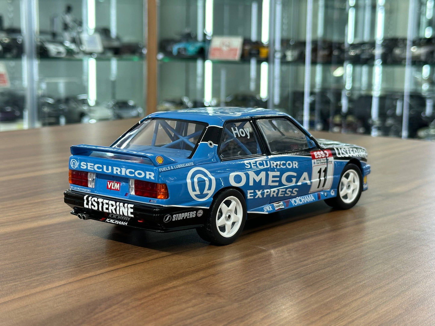 1/18 Diecast Solido BMW M3 E30 - BTCC 1991 W.HOY #11 Racing Decal Blue