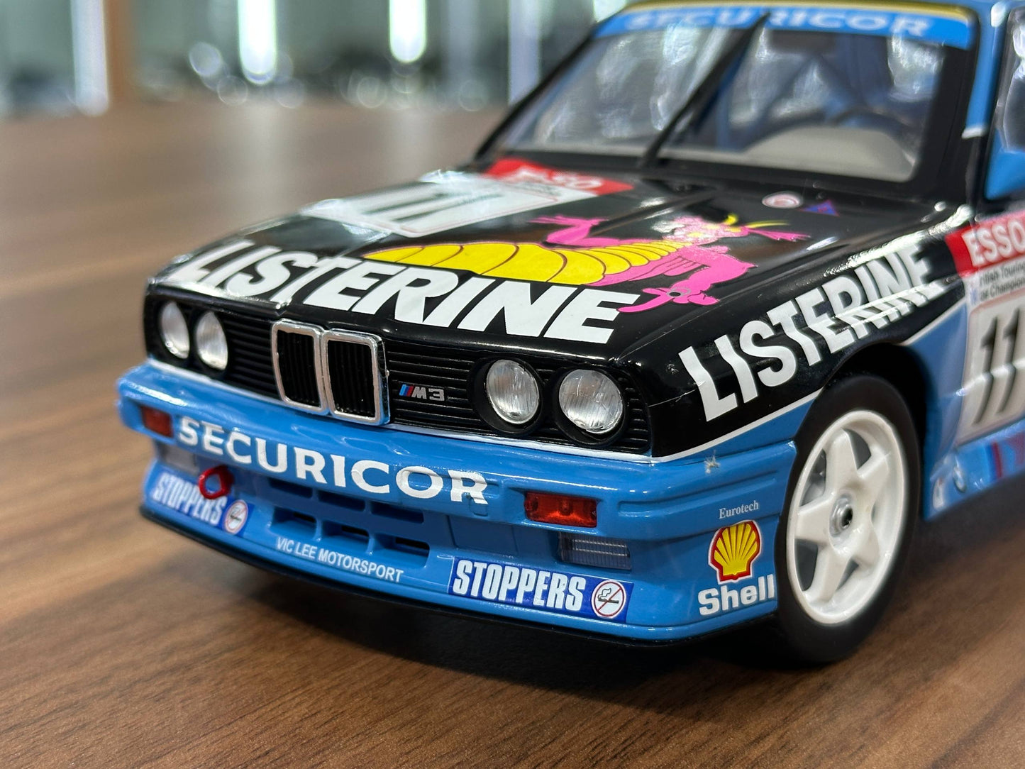 1/18 Diecast Solido BMW M3 E30 - BTCC 1991 W.HOY #11 Racing Decal Blue