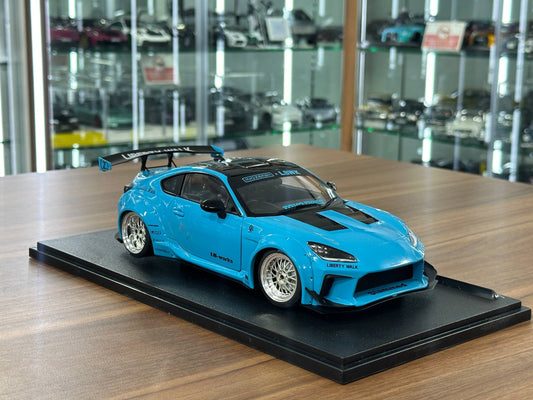 1/18 Diecast Solido Toyota GR86 LBWK BodyKit 2024 Baby Blue