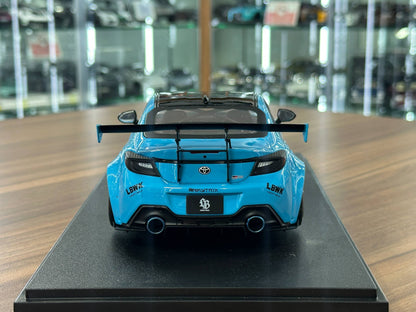 1/18 Diecast Solido Toyota GR86 LBWK BodyKit 2024 Baby Blue