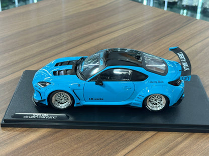 1/18 Diecast Solido Toyota GR86 LBWK BodyKit 2024 Baby Blue