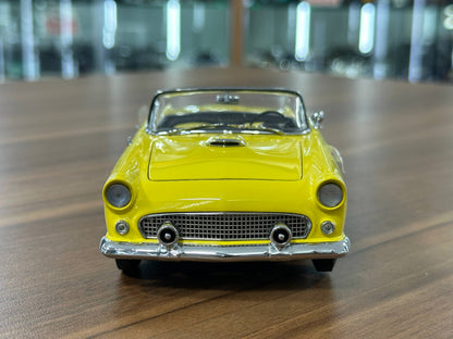 1/24 Diecast Model The Danbury Mint Ford Thunderbird Convertible (1955) – Yellow – (Full Opening, Limited Edition)