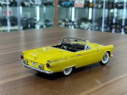 1/24 Diecast Model The Danbury Mint Ford Thunderbird Convertible (1955) – Yellow – (Full Opening, Limited Edition)