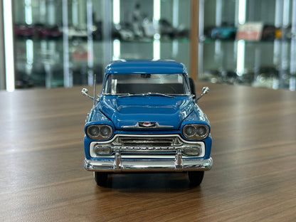 1/24 Diecast Chevrolet Apache 1958  Blue – Danbury Mint Limited Edition