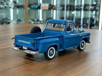 1/24 Diecast Chevrolet Apache 1958  Blue – Danbury Mint Limited Edition