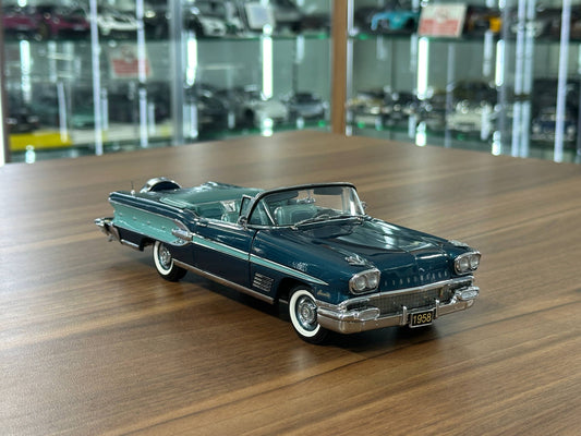 1/24 Diecast Pontiac Bonneville Convertible 1958 Torquoise – Danbury Mint Limited Edition