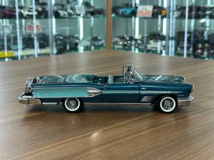 1/24 Diecast Pontiac Bonneville Convertible 1958 Torquoise – Danbury Mint Limited Edition