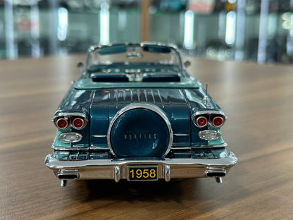 1/24 Diecast Pontiac Bonneville Convertible 1958 Torquoise – Danbury Mint Limited Edition