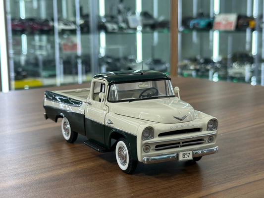 1/24 Diecast Danbury Mint Dodge Sweptside D100 Pickup Truck (1957) – Green & Beige –  Limited Edition