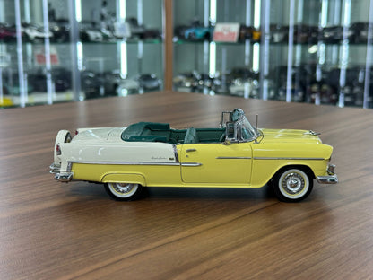 1/24 Diecast Chevrolet Bel Air Convertible 1955  Yellow – Danbury Mint Limited Edition