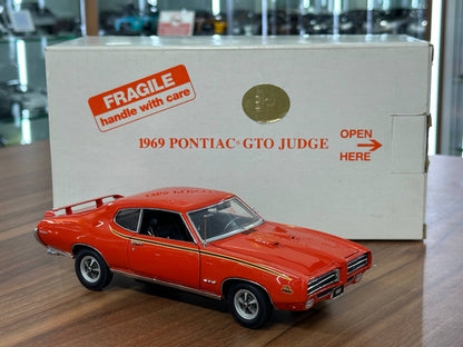 1/24 Diecast Pontiac GTO Judge 1969  – Orange – Danbury Mint Limited Edition
