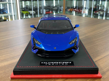 1/18 Resin Lamborghini Huracan Tecnica Blue by MR Collection Limited to 49 pcs