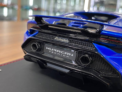 1/18 Resin Lamborghini Huracan Tecnica Blue by MR Collection Limited to 49 pcs