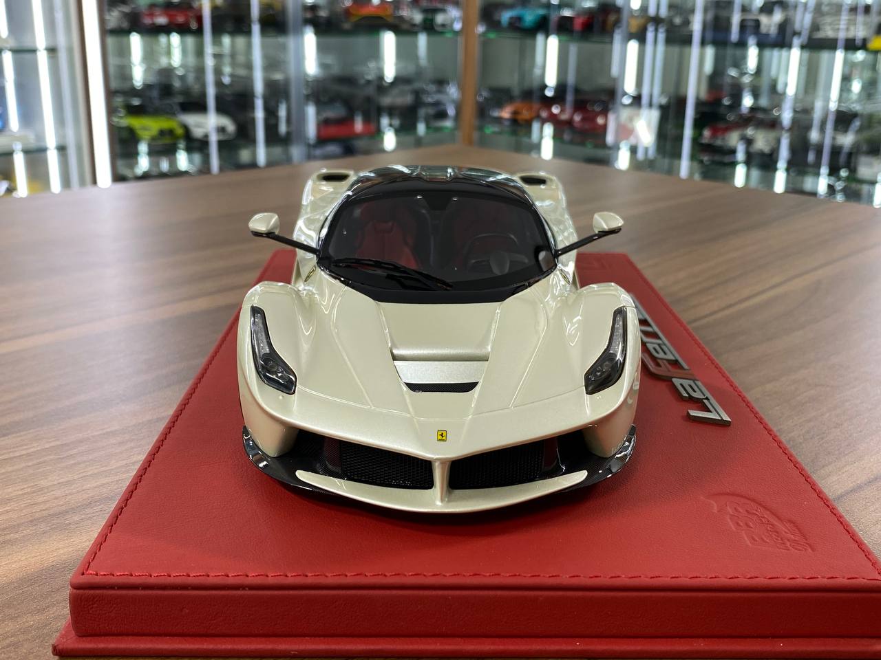 1/18 Diecast Ferrari LaFerrari Fuji White BBR Scale Model Car