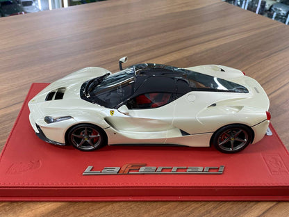 1/18 Diecast Ferrari LaFerrari Fuji White BBR Scale Model Car
