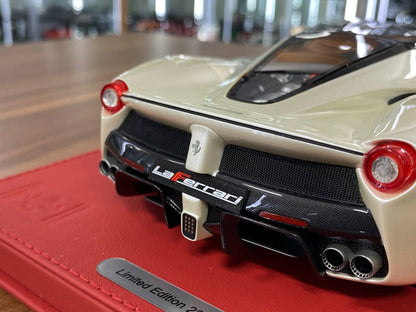 1/18 Diecast Ferrari LaFerrari Fuji White BBR Scale Model Car