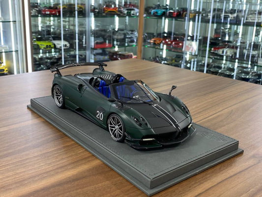 1/18 Diecast Pagani Zonda Huayra Green BBR Scale Model Car