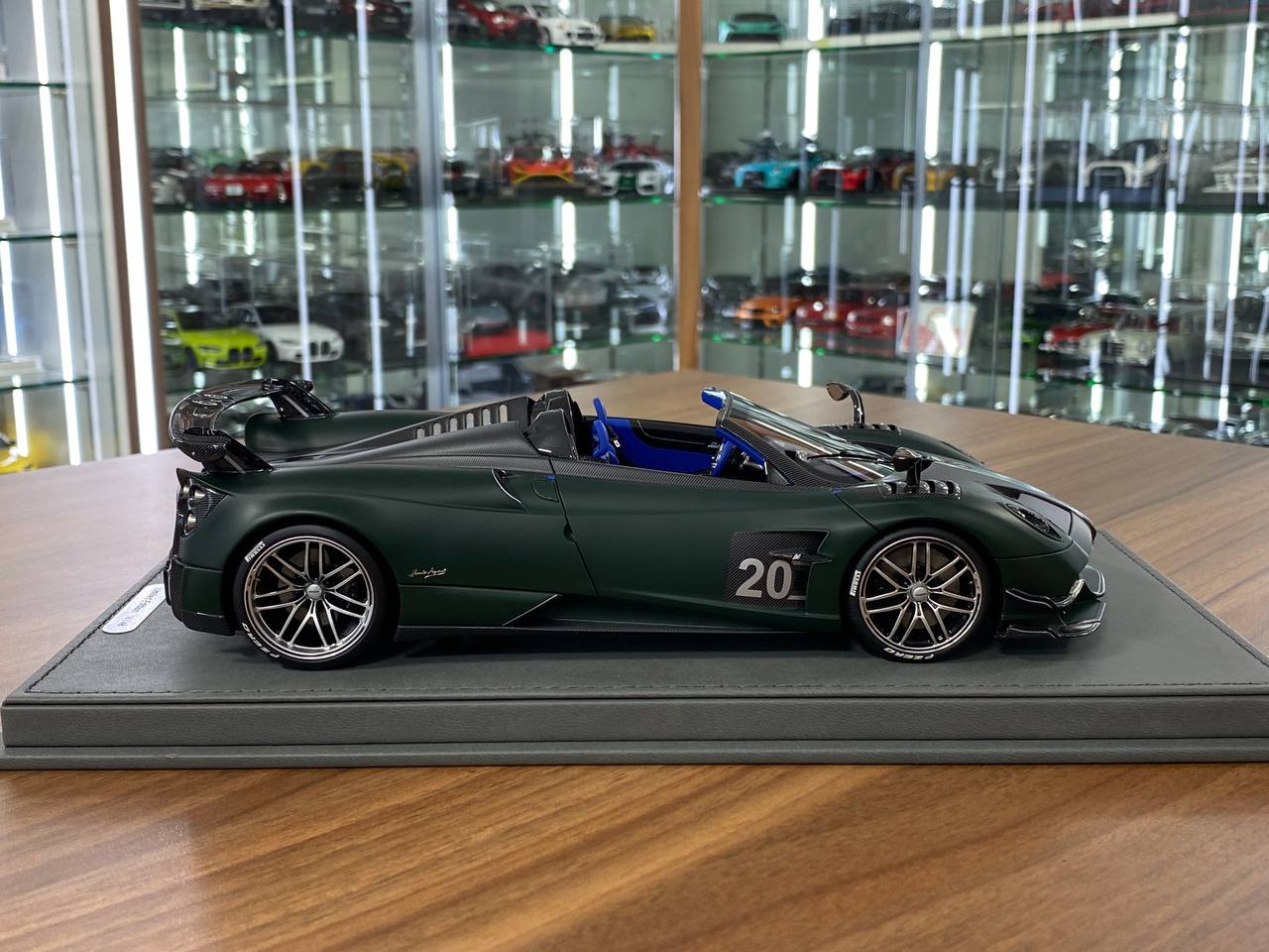 1/18 Diecast Pagani Zonda Huayra Green BBR Scale Model Car