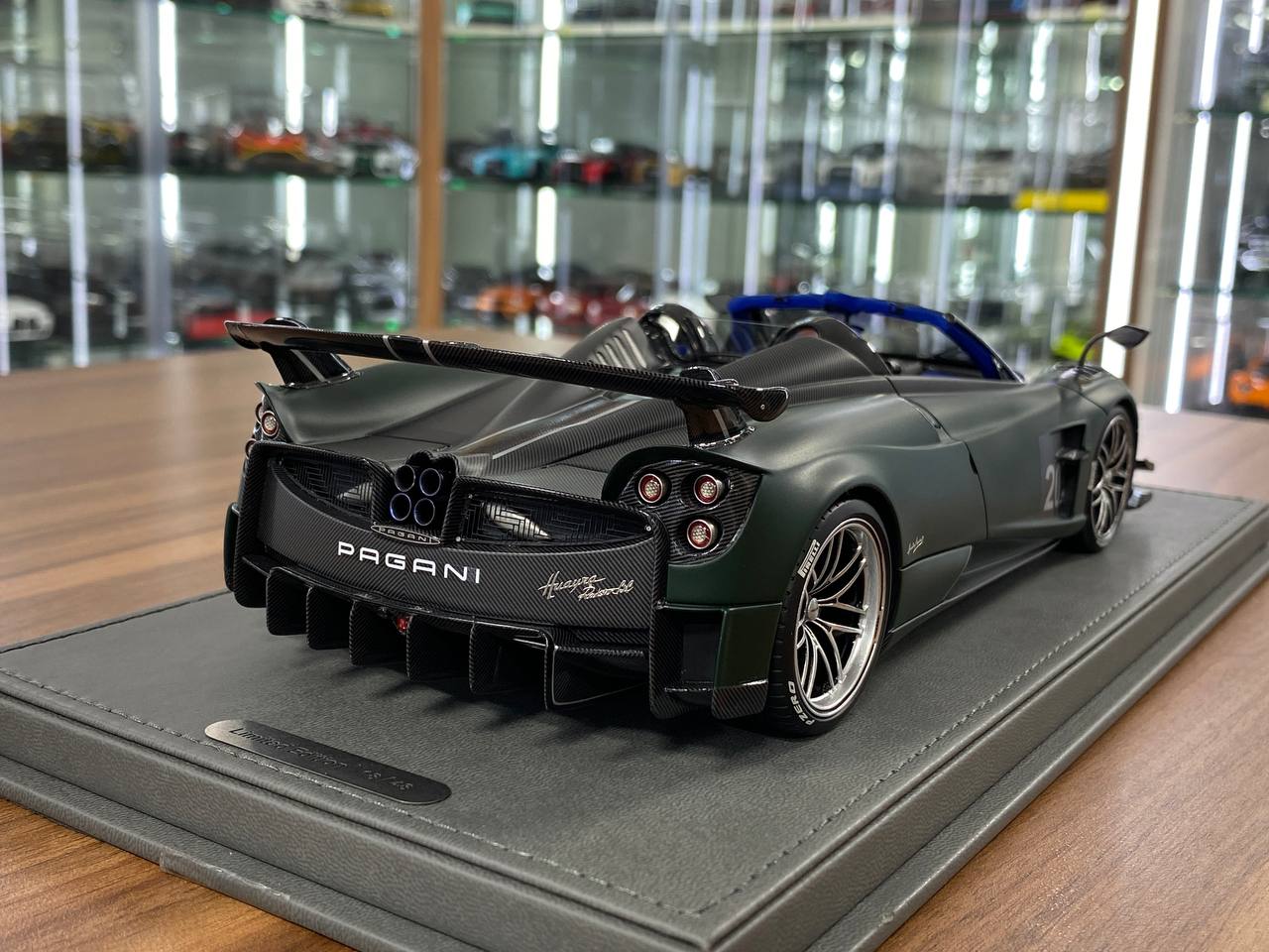 1/18 Diecast Pagani Zonda Huayra Green BBR Scale Model Car