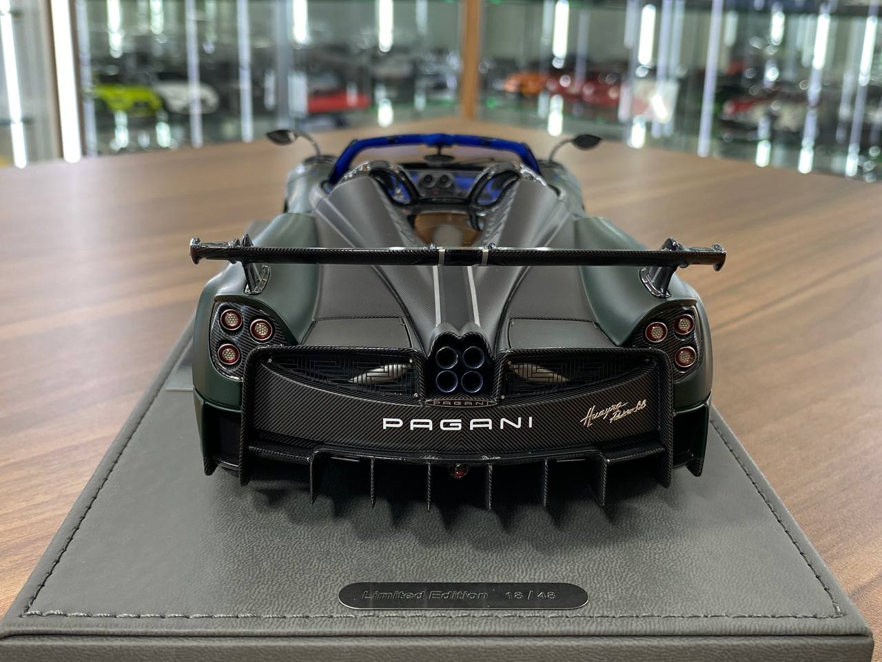 1/18 Diecast Pagani Zonda Huayra Green BBR Scale Model Car