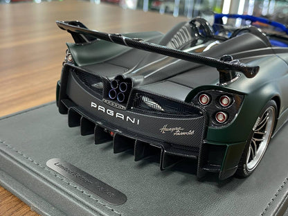 1/18 Diecast Pagani Zonda Huayra Green BBR Scale Model Car