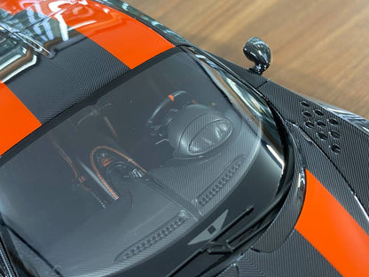 Exclusive MR Collection Models Bugatti Chiron Super Sport Resin - Carbon/Orange Line | Limited Edition!