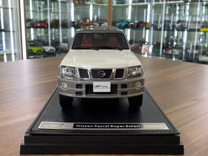 1/18 Nissan Patrol Super Safari Diecast White by IVY Models [Special Number 99/99]