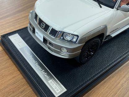 1/18 Nissan Patrol Super Safari Diecast White by IVY Models [Special Number 99/99]