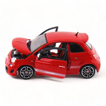 1/18 Diecast Abarth 500 Red Bburago Scale Model Car|Sold in Dturman.com Dubai UAE.