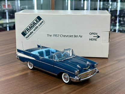 Chevrolet Bel Air Convertible 1957 – Blue – 1:24 Diecast (Full Opening)
